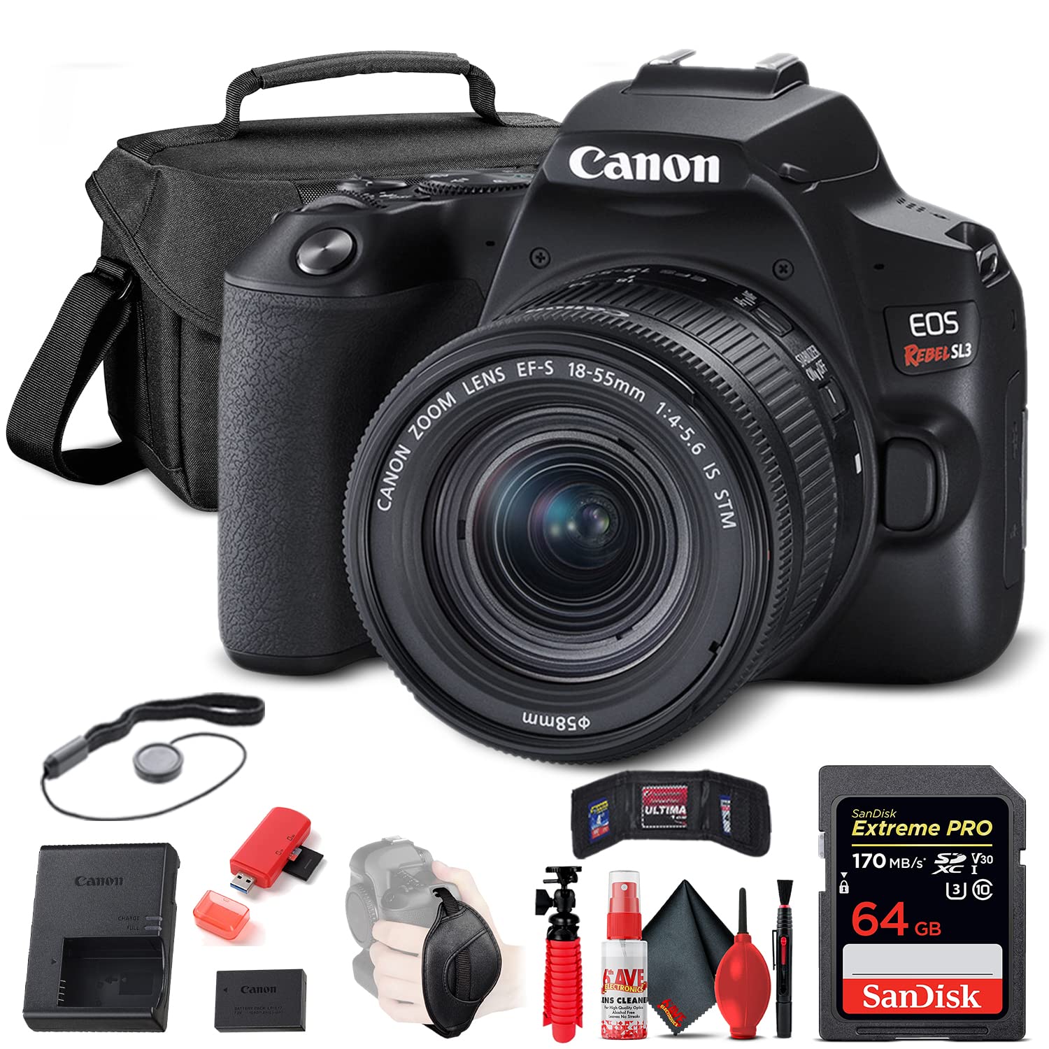 Amazon.com : Canon EOS Rebel SL3 DSLR Camera with 18-55mm Lens